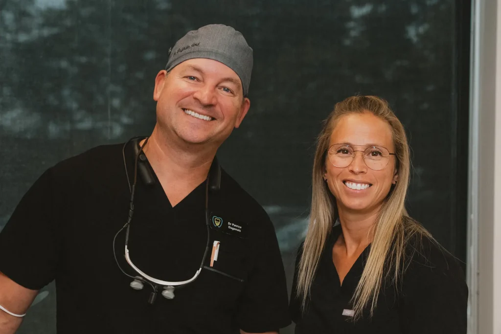 Dr Patrice Dagenais et Dre Marjorie T.Q. Lachapelle au Centre dentaire Boucherville